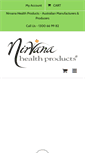 Mobile Screenshot of nirvanahealthproducts.com